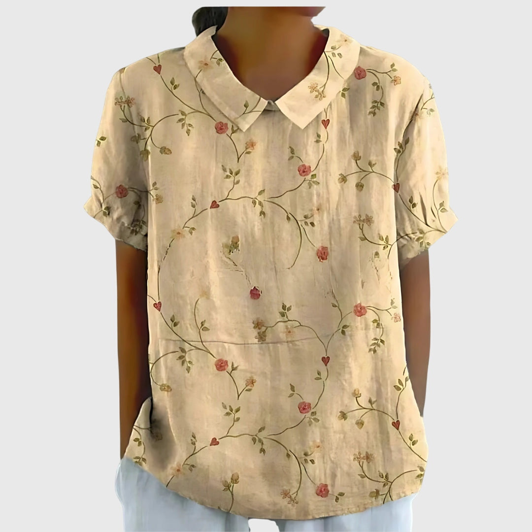 Floral Relaxed Fit Women's Top – Breathable Fabric & Lightweight Feel