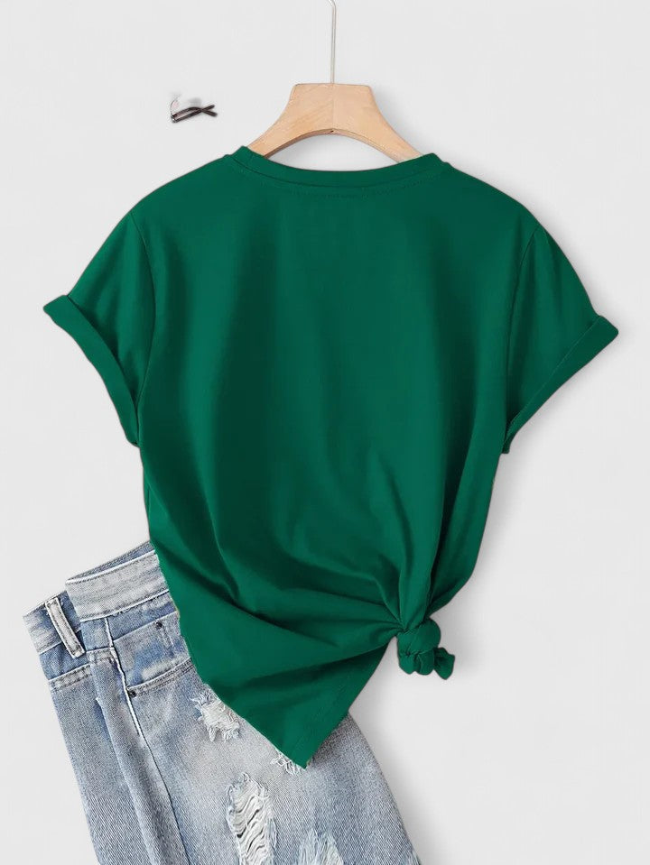 Denim Short Sleeve Comfortable Short Sleeve T-Shirt – Flattering Silhouette & All-Day Comfort