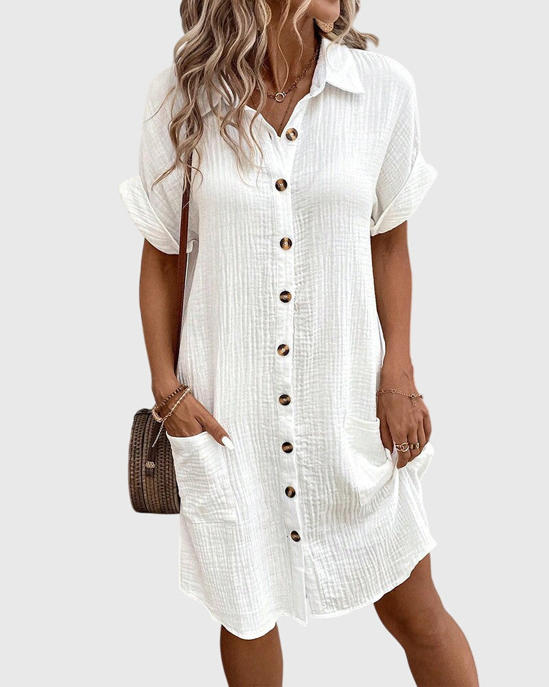 Relaxed Fit Dress – Breathable Fabric & Flattering Silhouette