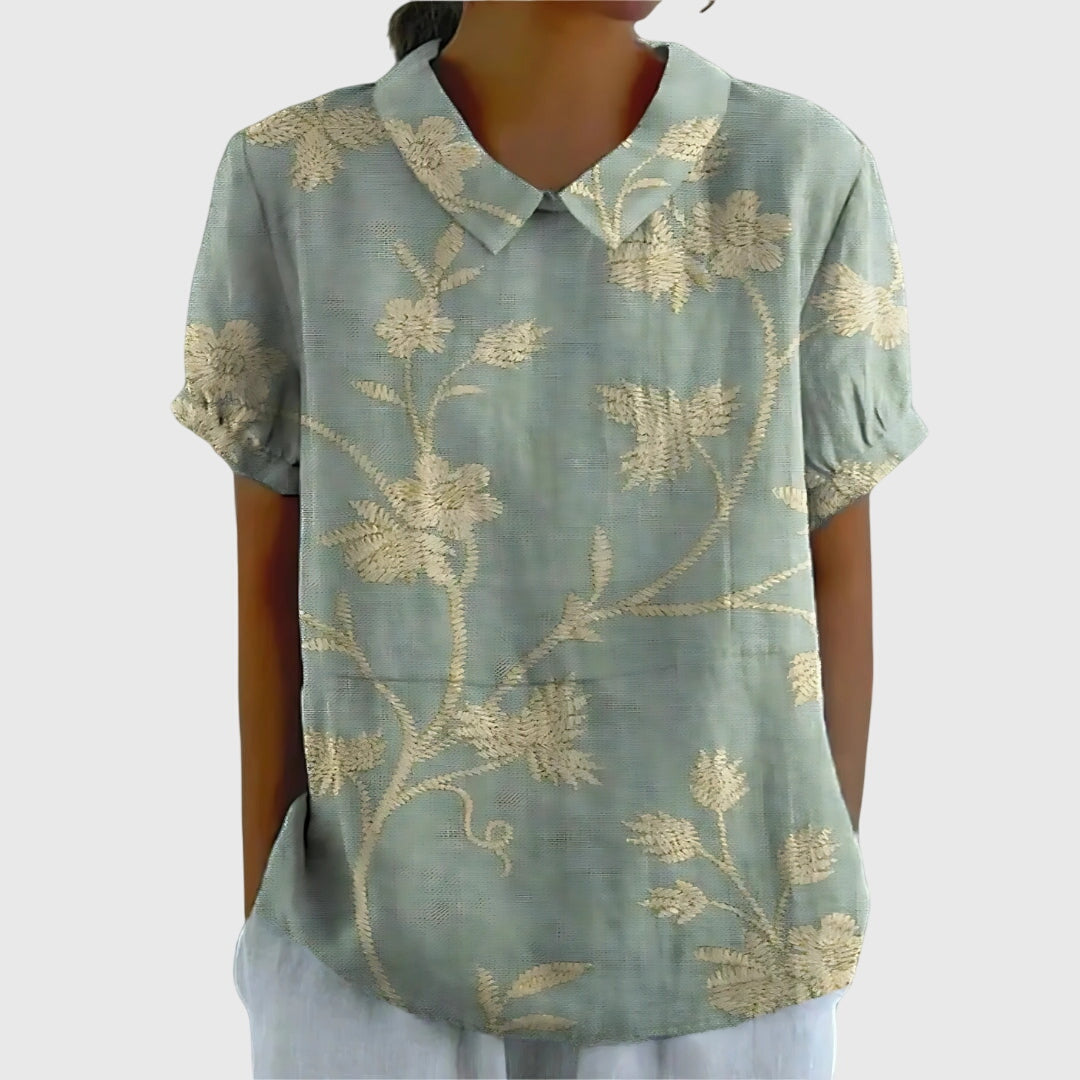 Floral Relaxed Fit Women's Top – Breathable Fabric & Lightweight Feel