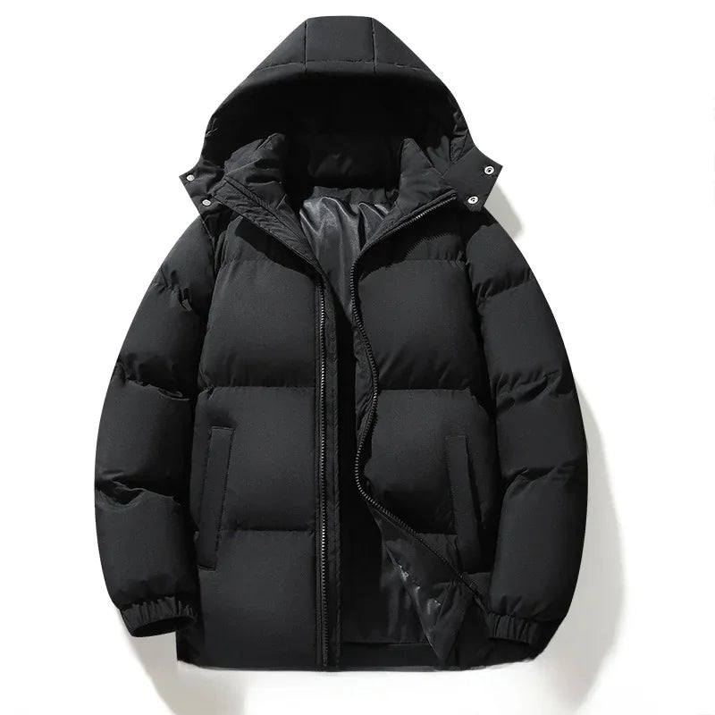 Zavier Men's Quilted Jacket with Hood – Lightweight, Water-Repellent, and Warm Puffer Jacket