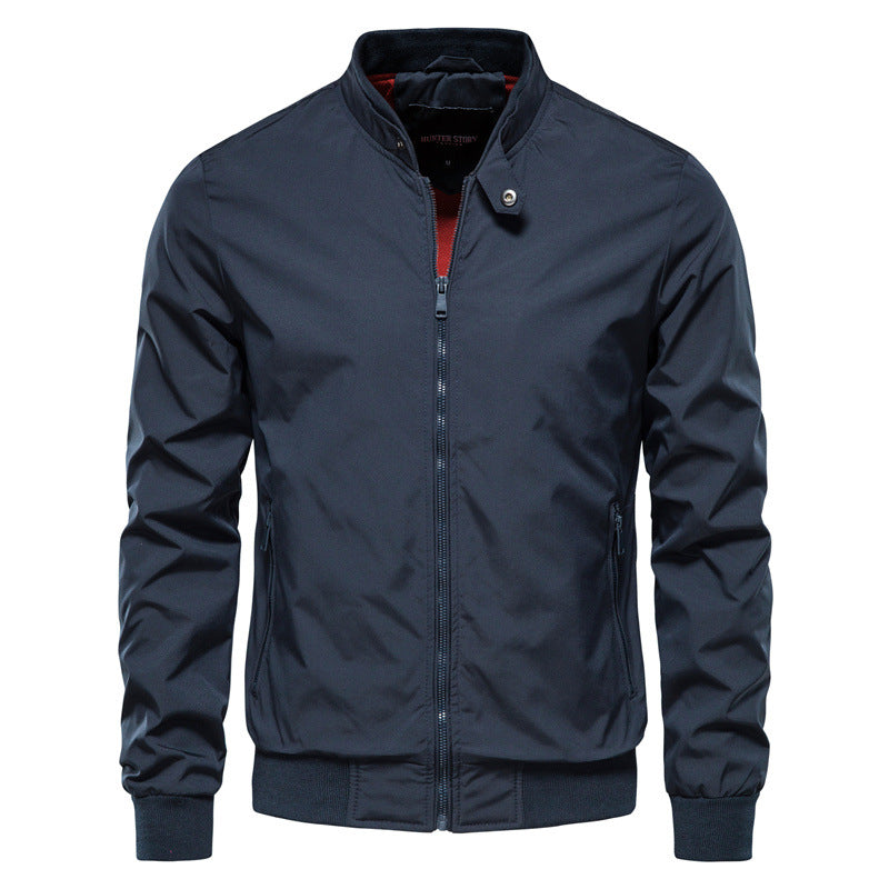Tyron Men's Down Jacket – Slim Fit Quilted Jacket with High Collar & Lightweight Insulation