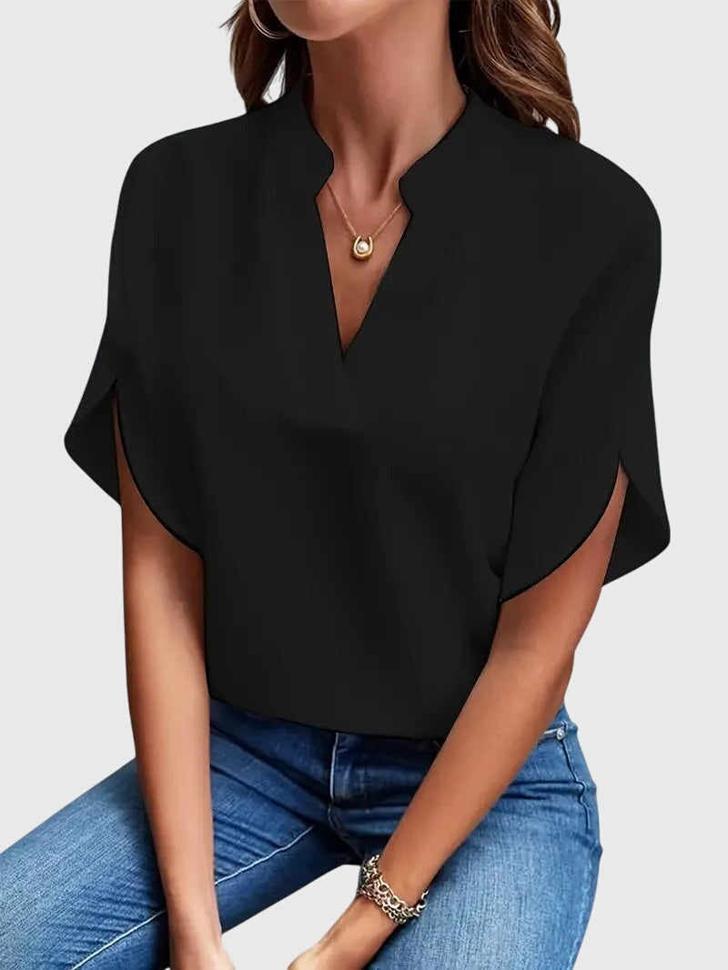 V-Neck Relaxed Fit Knit Cardigan – Soft Touch Fabric