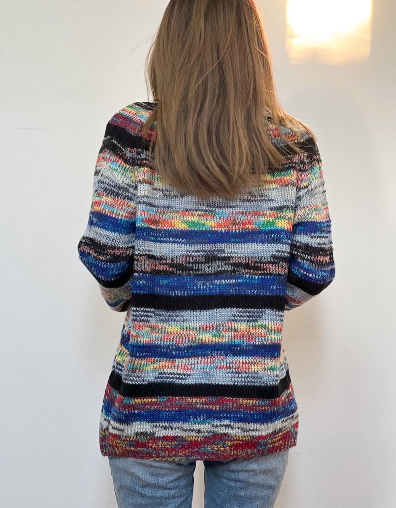 Catherine Women's Jacket with Colorful Stripes – Light, Stylish and Casual with Long Sleeves