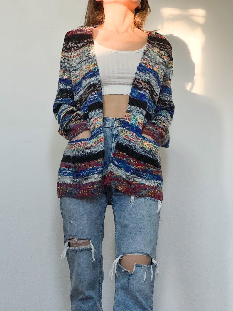 Catherine Women's Jacket with Colorful Stripes – Light, Stylish and Casual with Long Sleeves