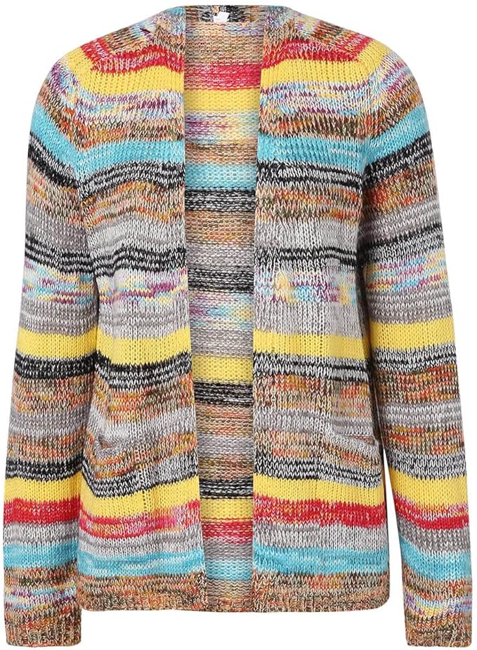 Catherine Women's Jacket with Colorful Stripes – Light, Stylish and Casual with Long Sleeves