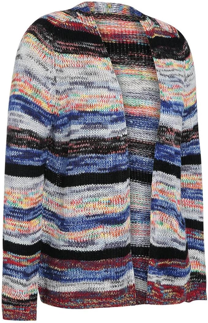 Catherine Women's Jacket with Colorful Stripes – Light, Stylish and Casual with Long Sleeves