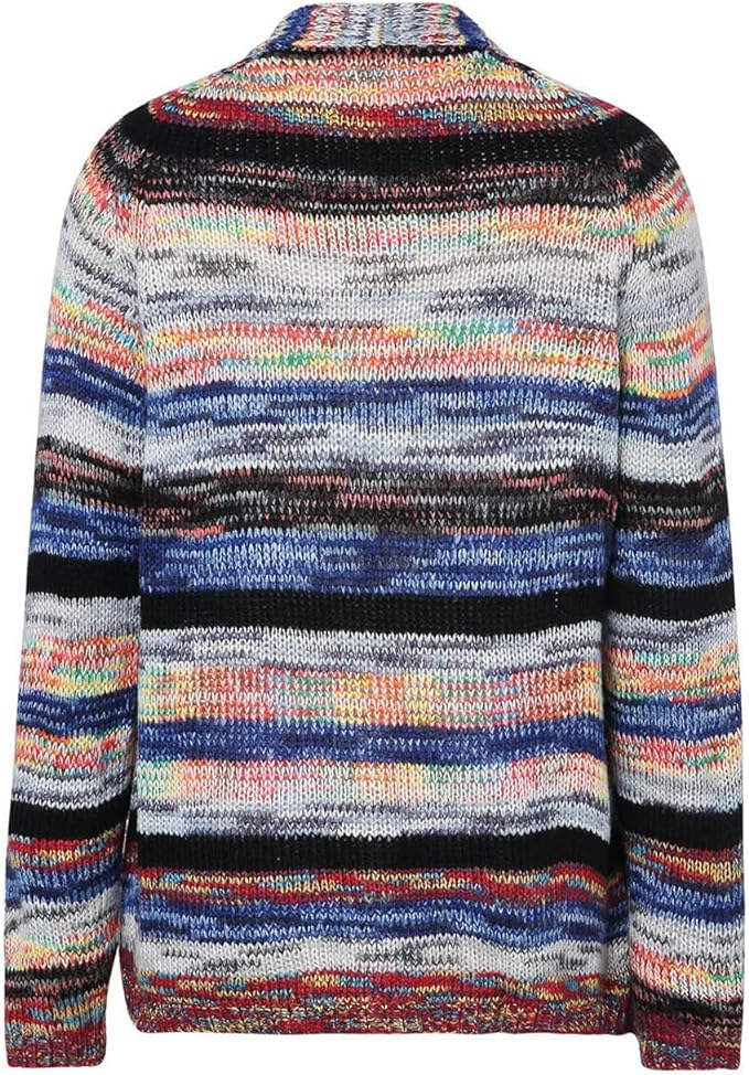 Catherine Women's Jacket with Colorful Stripes – Light, Stylish and Casual with Long Sleeves