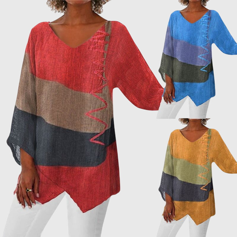 V-Neck Women's Top – Flattering Silhouette & Flowing Movement