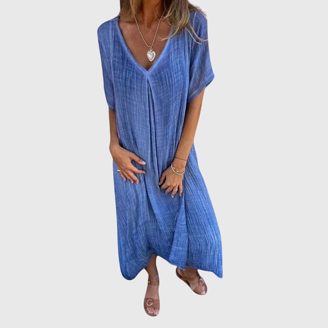 V-Neck Dress – Lightweight Feel & Flattering Silhouette