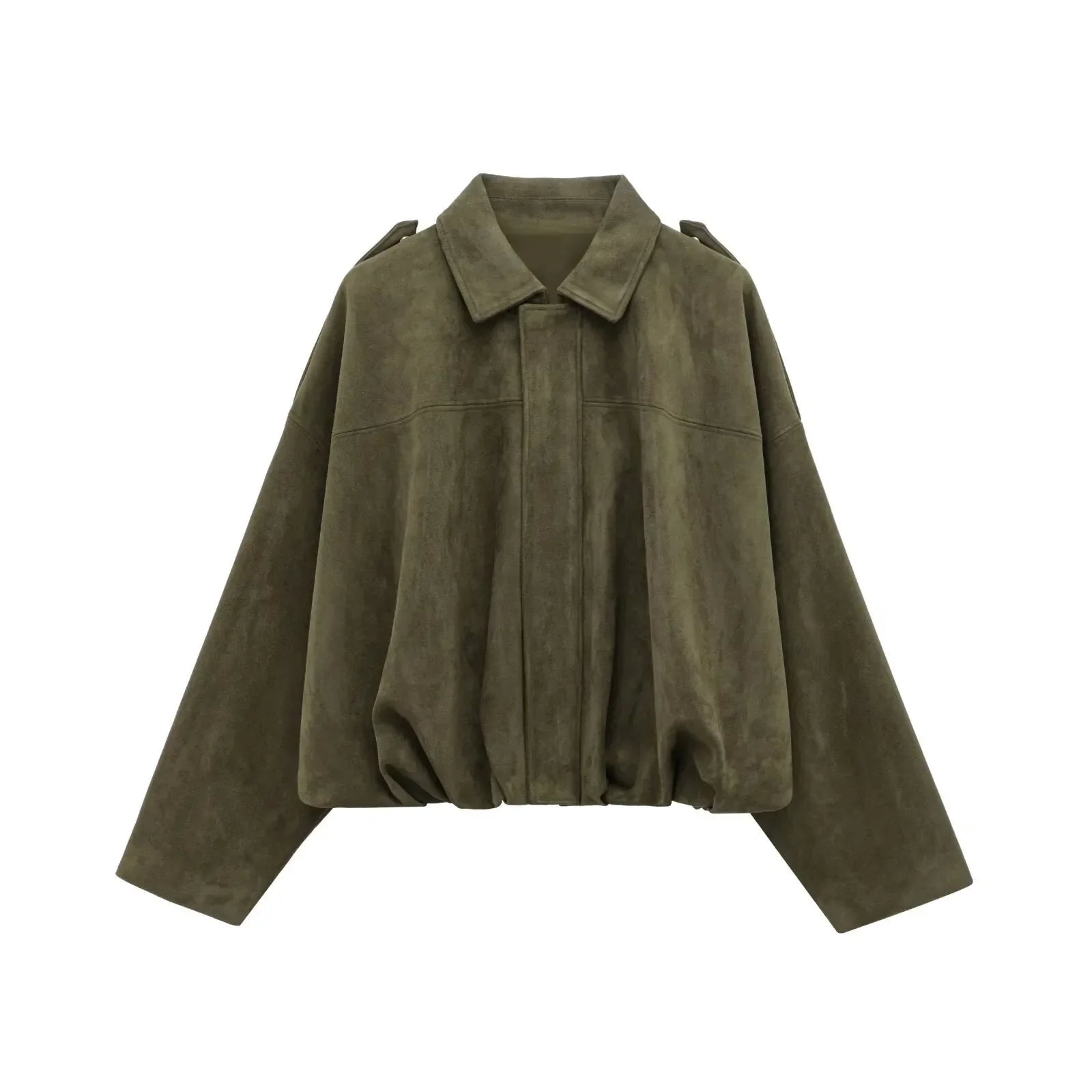 Isla Veste Femme en Daim – Elegant Oversize Jacket with Modern Cut & Soft Comfort
