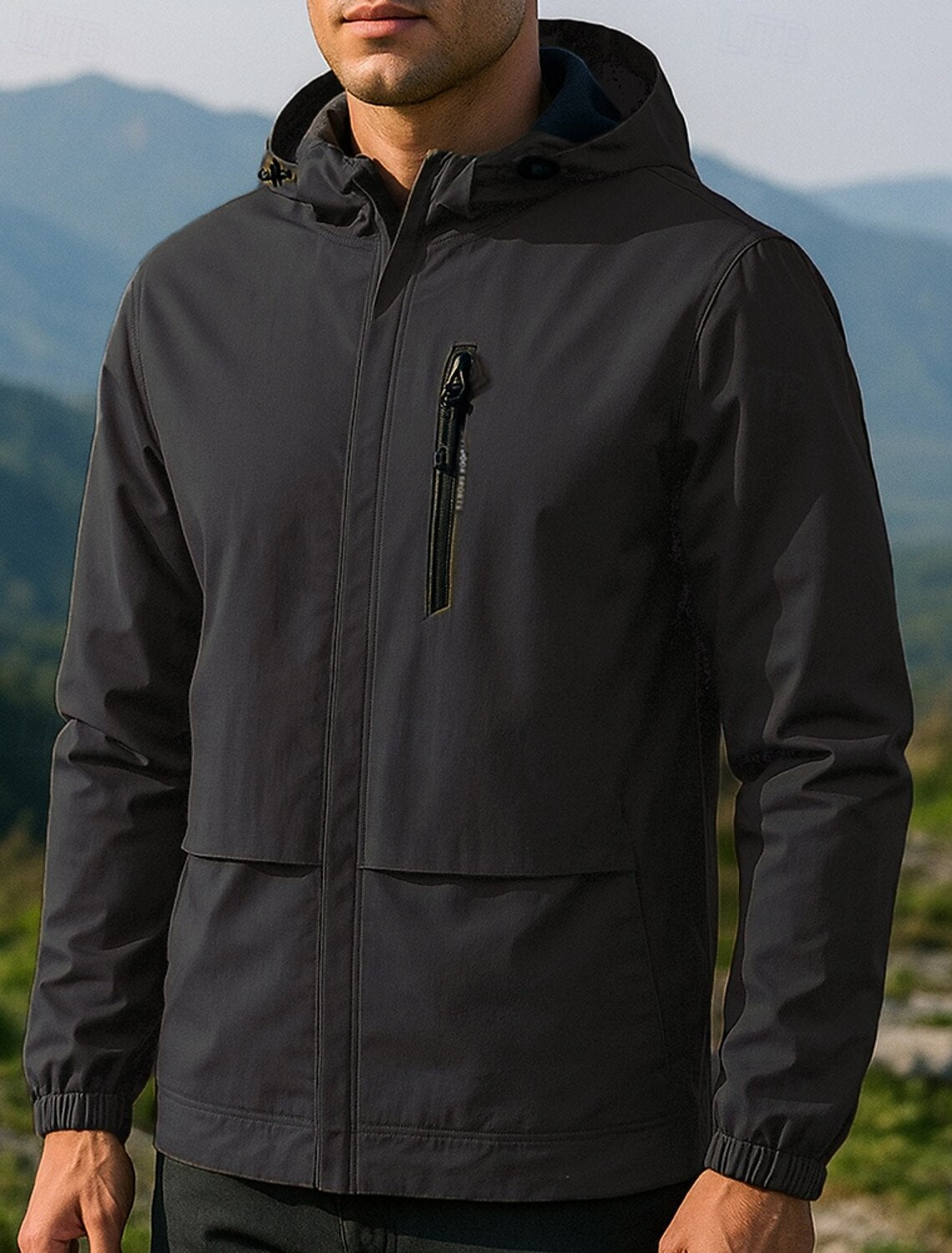 Noa Men's Outdoor Jacket with Hood – Waterproof, Warm & Adjustable