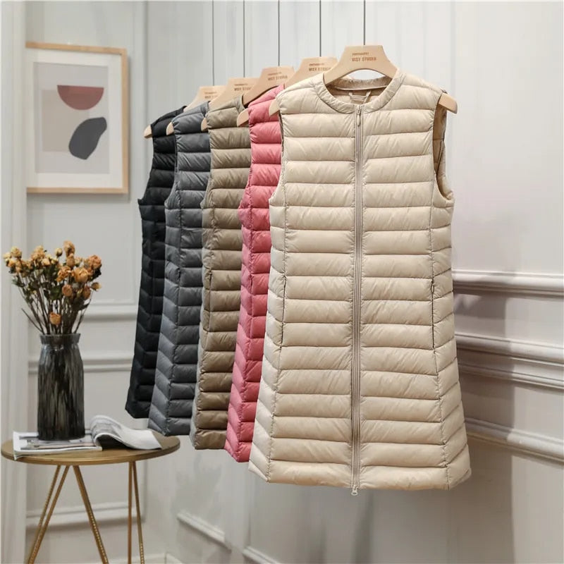 Premier Women's Jacket – Ultra Light & Ideal Sleeveless Down Jacket for Spring
