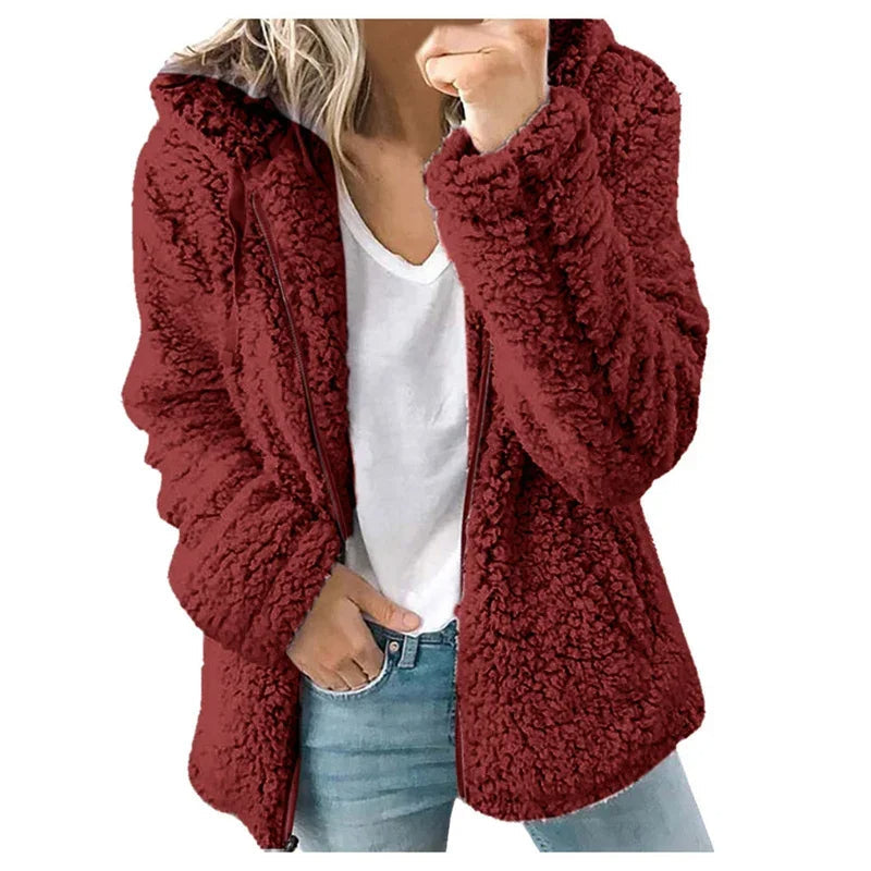 Olivia Cardigan Woman – Soft Comfortable & Elegant Fleece Sweater for Everyday Use