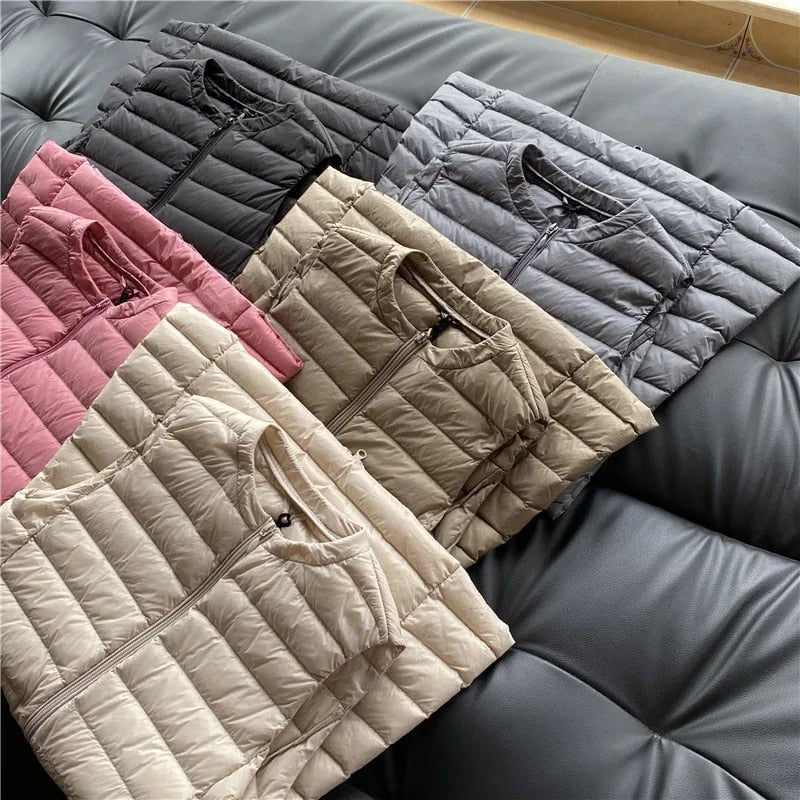 Premier Women's Jacket – Ultra Light & Ideal Sleeveless Down Jacket for Spring