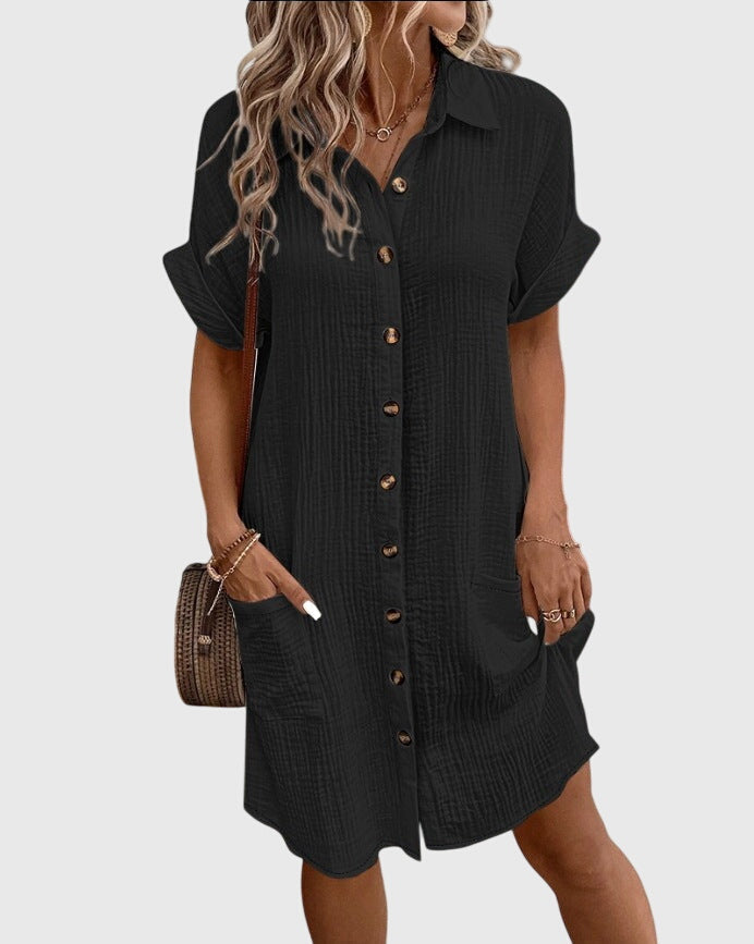 Relaxed Fit Dress – Breathable Fabric & Flattering Silhouette