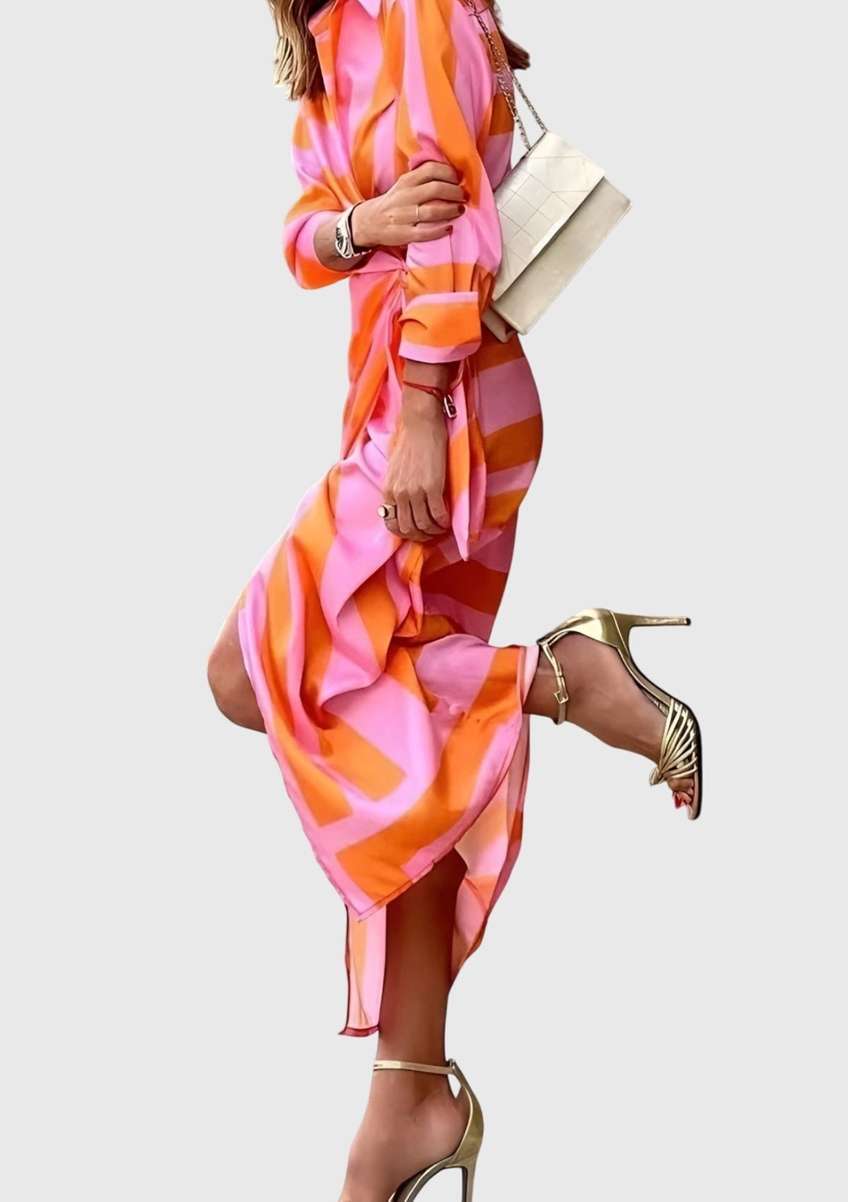 Wrap Style Dress – Flattering Silhouette & Waist-Defining Fit