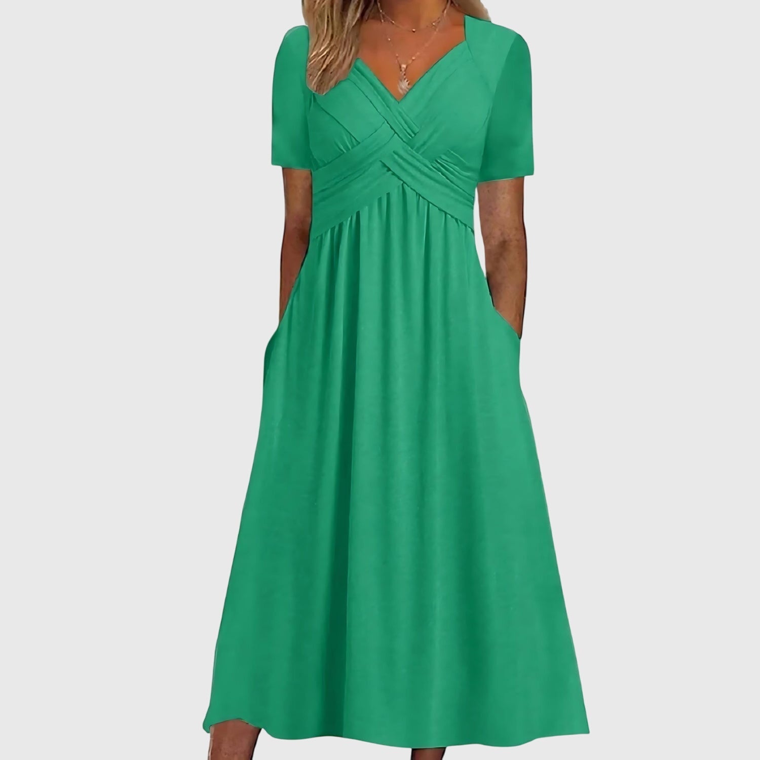 A-Line Midi Dress – Flattering Silhouette & Soft Touch Fabric