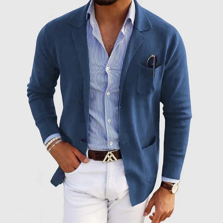 Elton Casual Men's Blazer – Elegant & Versatile Wool Blazer with Timeless Style