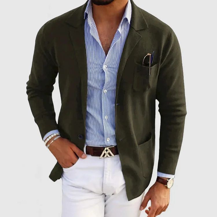 Elton Casual Men's Blazer – Elegant & Versatile Wool Blazer with Timeless Style