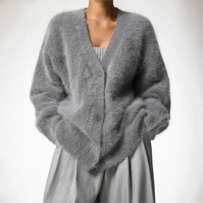 Alianna Gilet Woman – Comfortable Knit Vest with Long Sleeves Elegant & Versatile