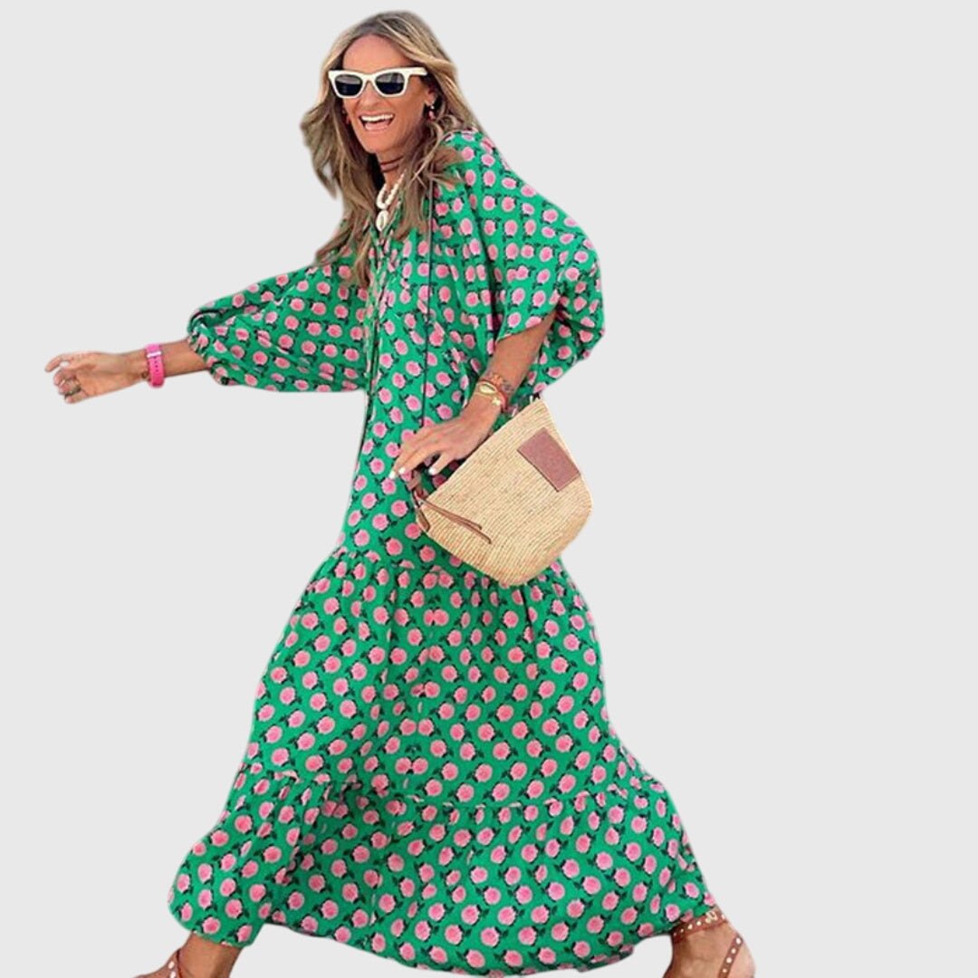 Boho Maxi Dress – Breathable Fabric & Lightweight Feel