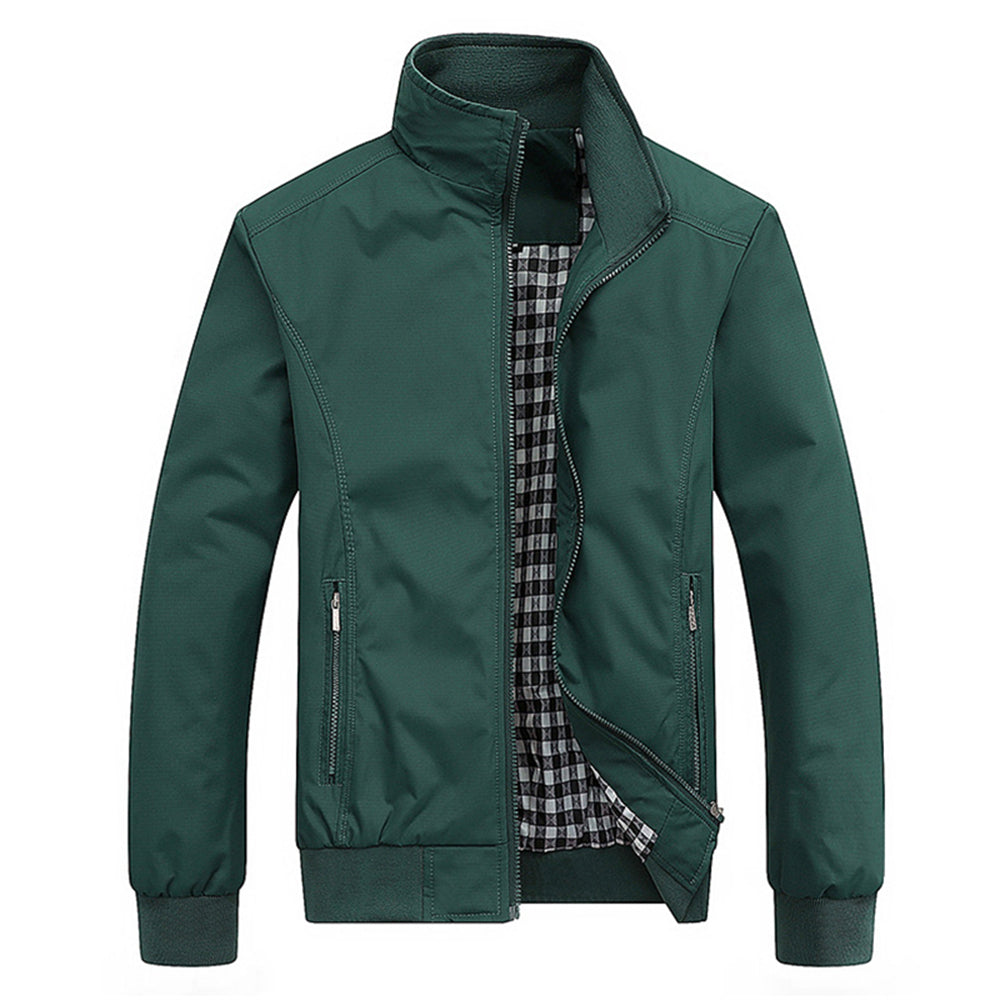 Scottie Lightweight Zip-Up Jacket for Men – Casual Sporty Coat with Stand-Up Collar for Mid-Season
