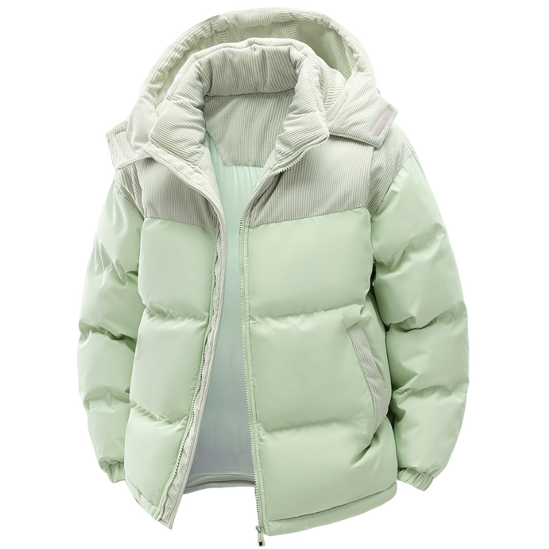 Erick Men's Winter Jacket with Hood – Quilted Lining, Regular Fit & Windbreaker