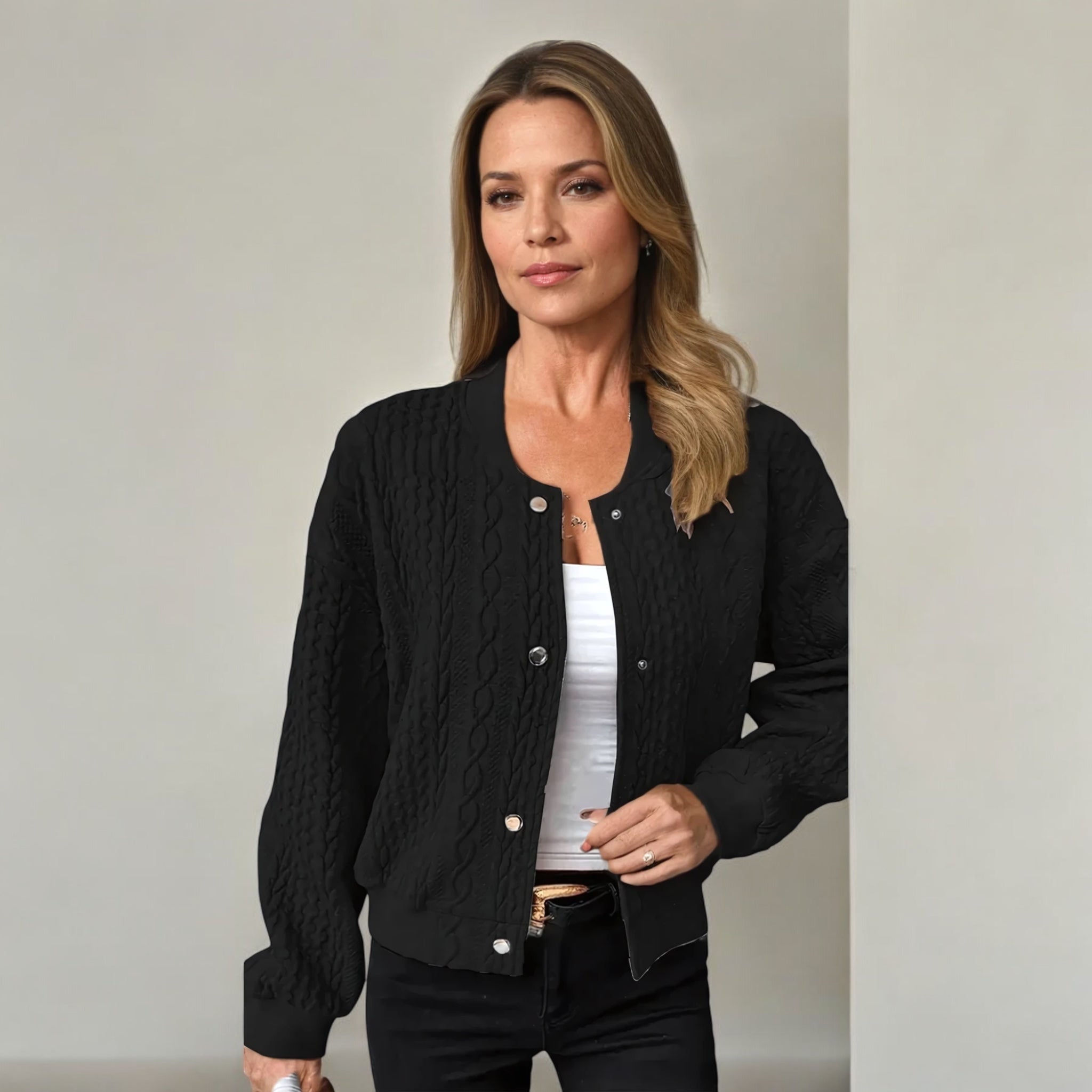 Sky Gilet Woman – Comfortable & Elegant Knitted Cardigan for a Modern Style