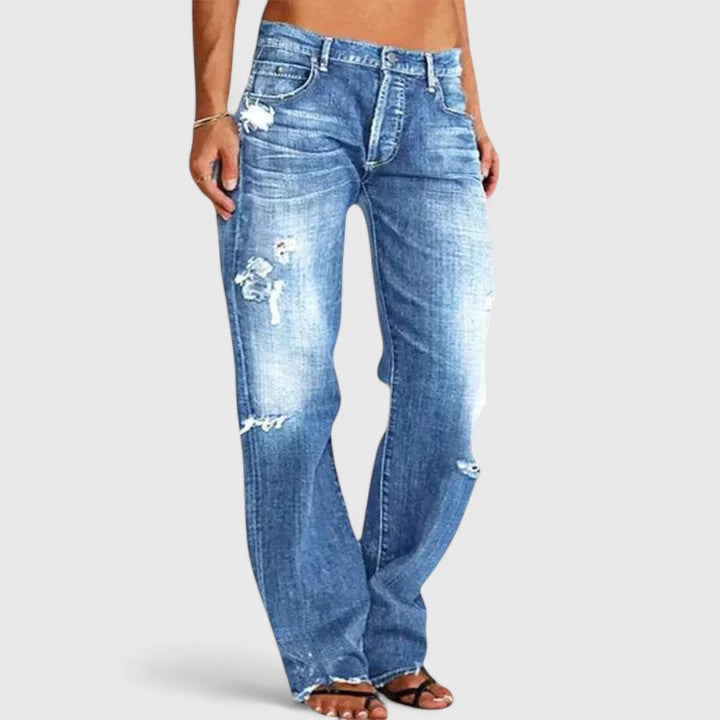 Denim Relaxed Fit Chic Denim Jeans – Breathable Fabric & Lightweight Feel