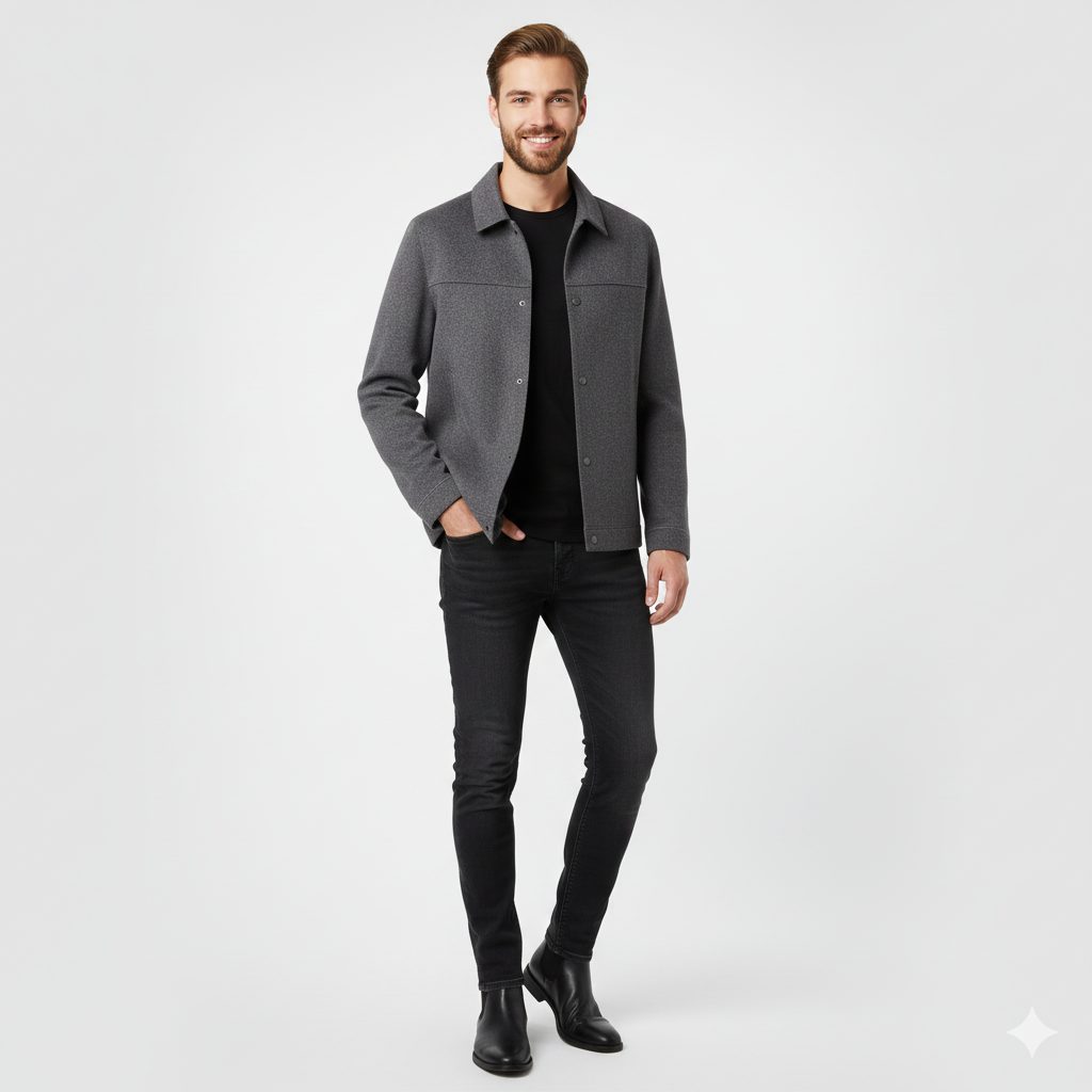 Hudson Men's Wool Fitted Coat – Modern Design & Timeless Elegance