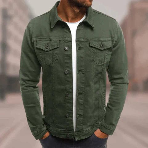 James Jacket in Jean Streetwear Men – Slim Fit, Urban Style with Multi-Pocket Design