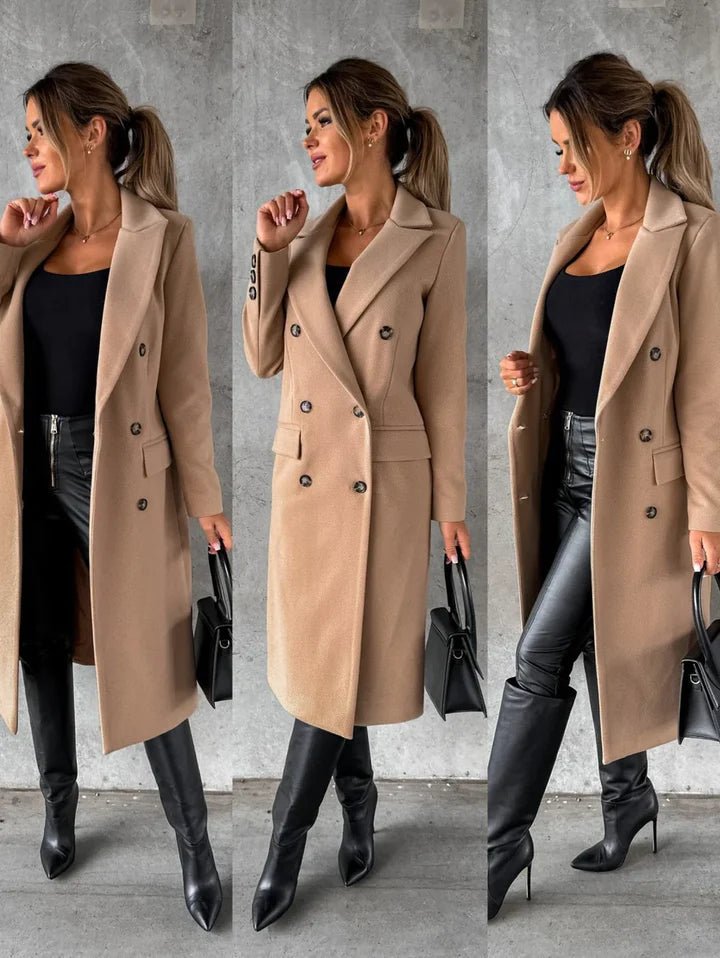 Laura Women's Long Winter Coat – Elegant, Warm & Sophisticated with Timeless Style