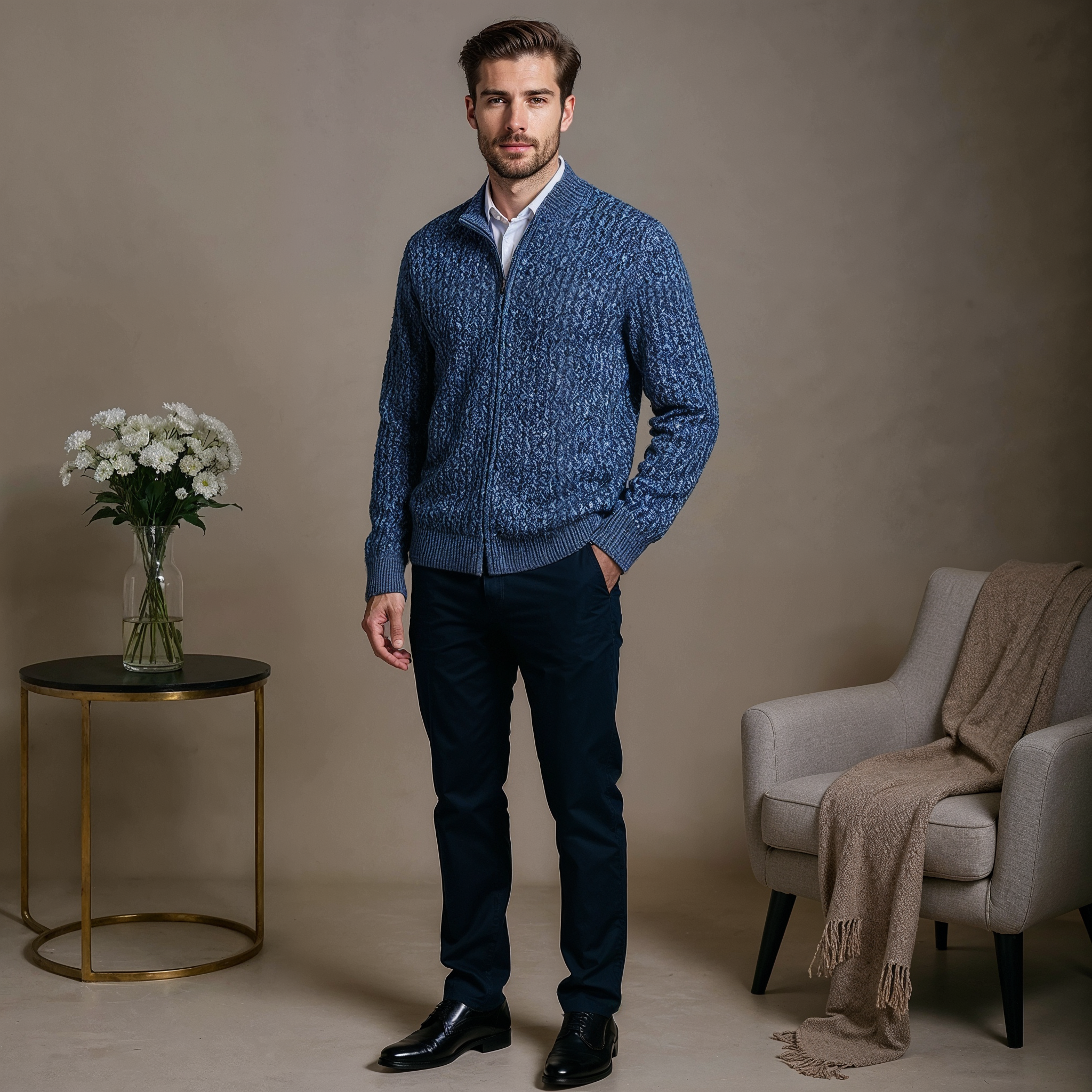 Danny Men's Merino Wool Vest – Full Zip, Breathable & Thermal Comfort