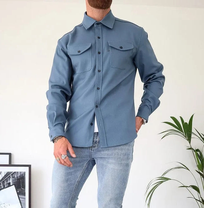 William Veste Homme en Cuir avec Boutons – Timeless, Durable & Elegant Style