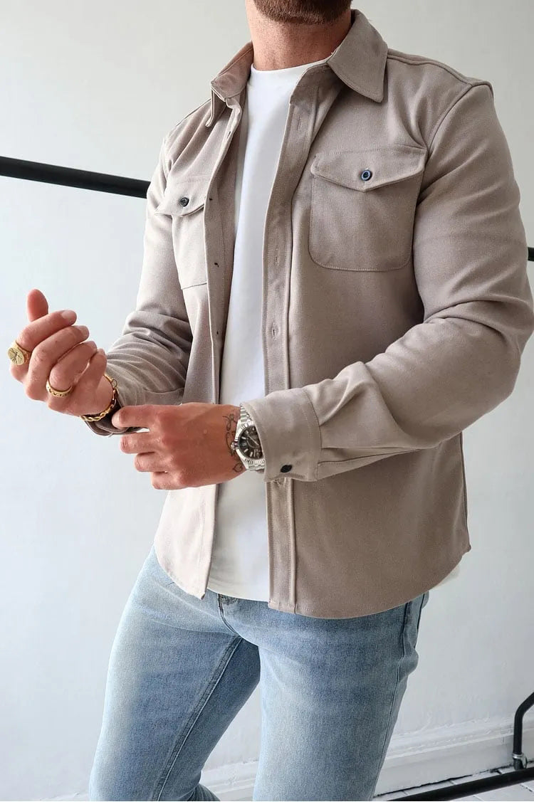 William Veste Homme en Cuir avec Boutons – Timeless, Durable & Elegant Style