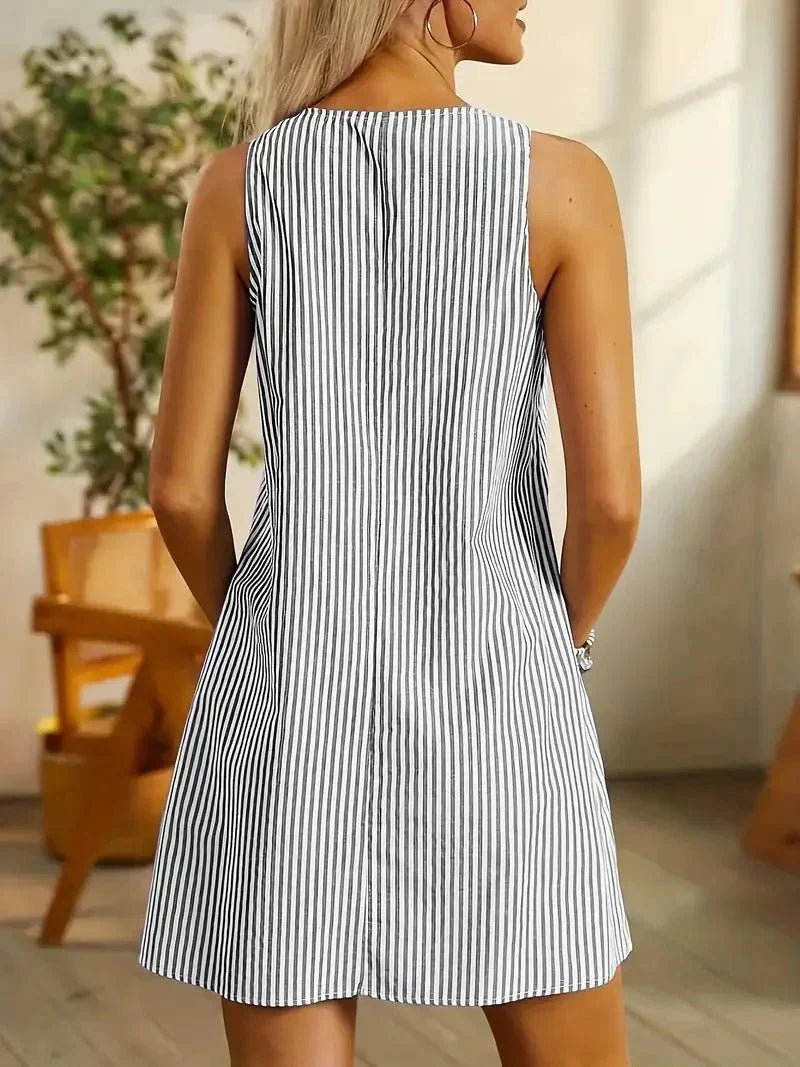 Chic and Stylish Striped Mini Dress for Women