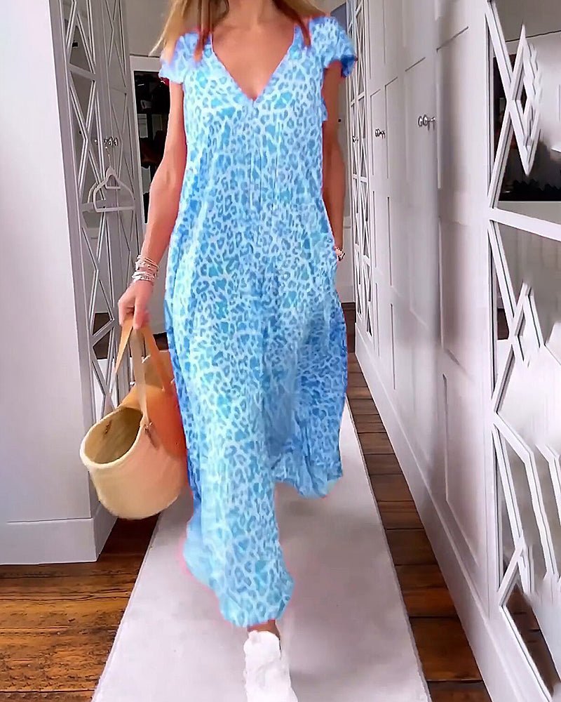 Stylish and Modern Flowing Printed Dress for Women