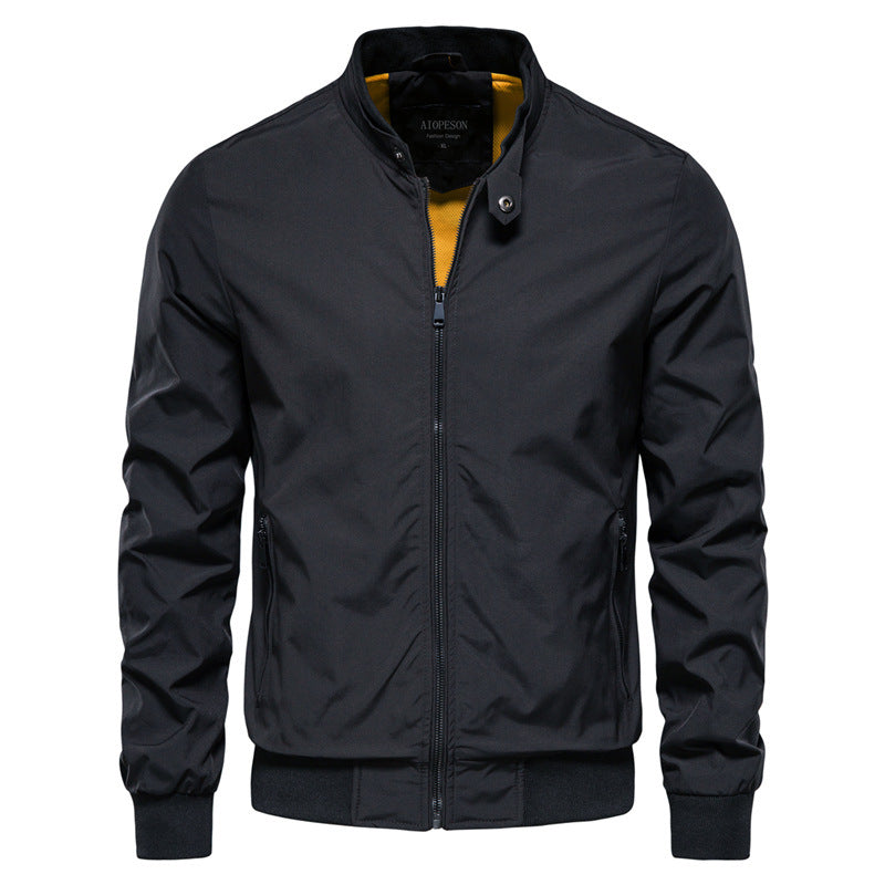 Tyron Men's Down Jacket – Slim Fit Quilted Jacket with High Collar & Lightweight Insulation