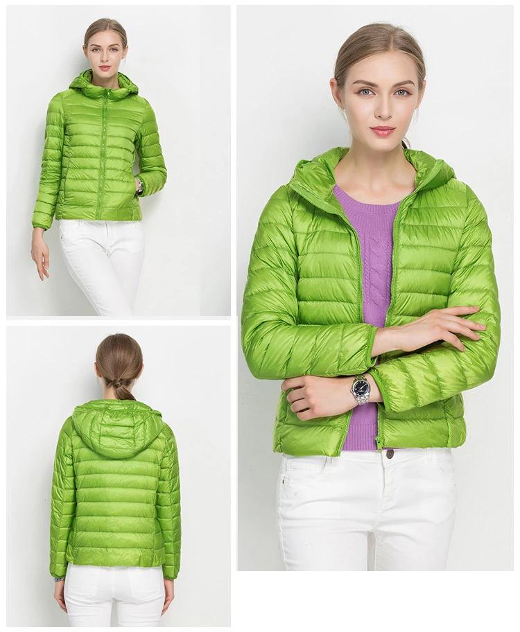 Autumn Lightweight Women's Down Jacket – Mid-Season Jacket with Hood & Daily Comfort