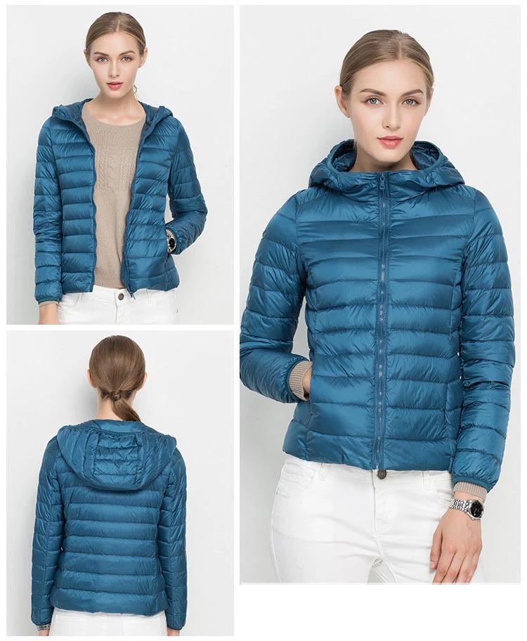 Autumn Lightweight Women's Down Jacket – Mid-Season Jacket with Hood & Daily Comfort
