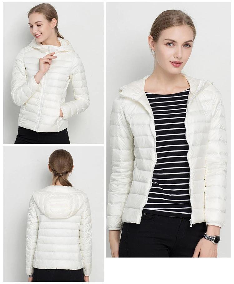 Autumn Lightweight Women's Down Jacket – Mid-Season Jacket with Hood & Daily Comfort