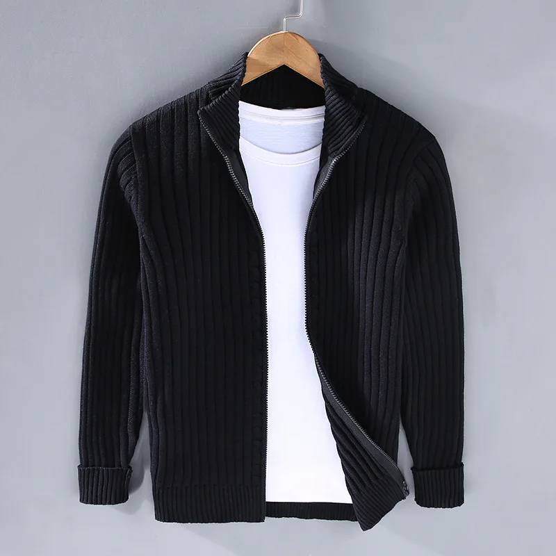 Drake Cardigan Homme – Modern Zip-Up Sweater in Soft Knit with Timeless Style