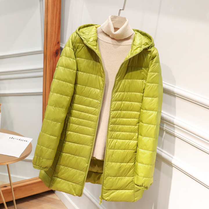 Nora Women's Jacket – Ultra-Light Waterproof Jacket with Removable Hood & Elegant Pleats