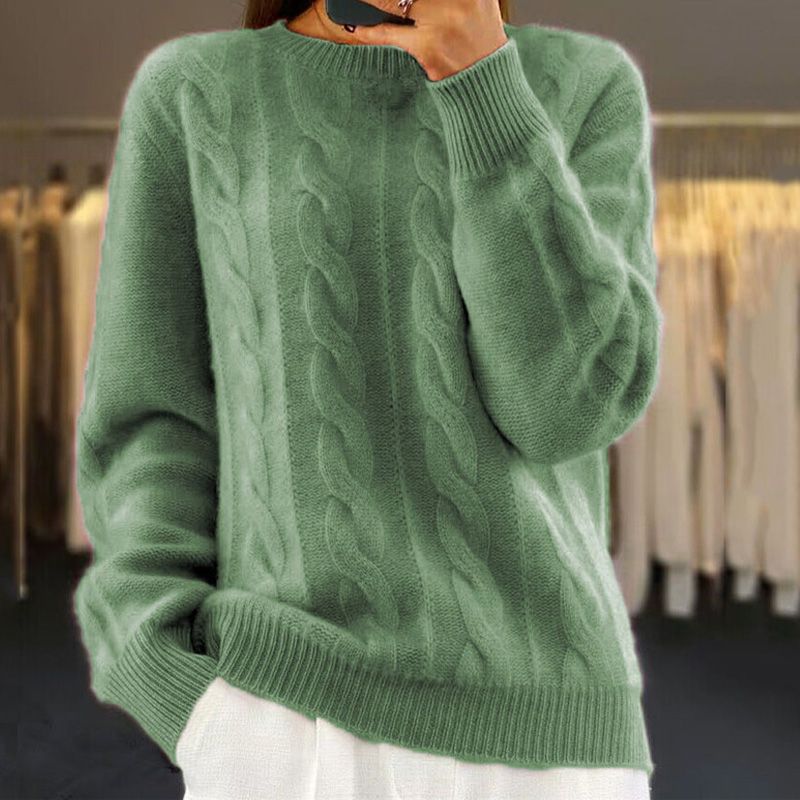 Bridget Twisted Knit – Wool & Cashmere, Soft and Elegant for Optimal Comfort