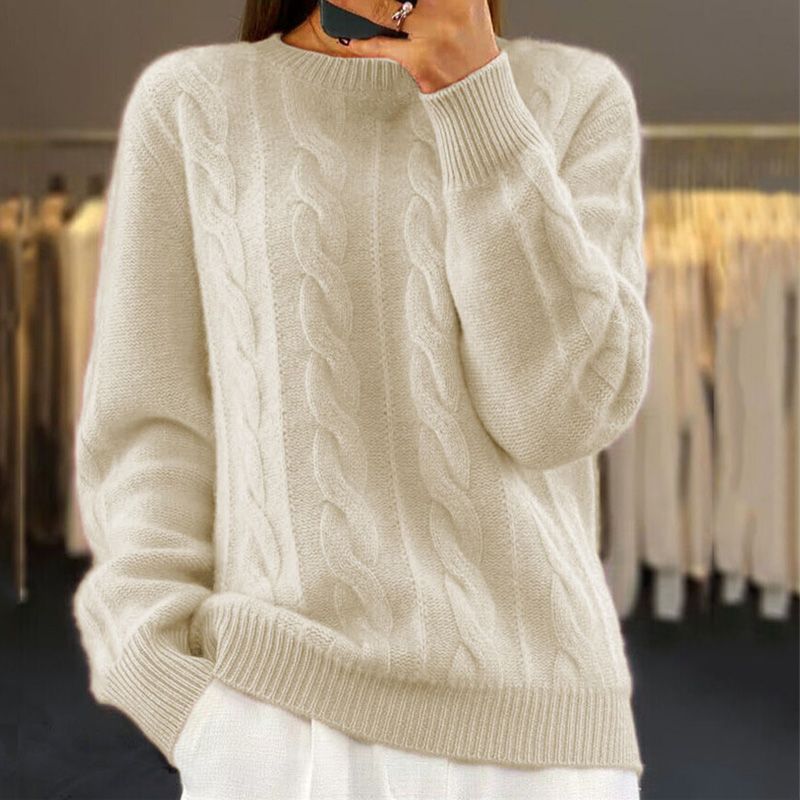 Bridget Twisted Knit – Wool & Cashmere, Soft and Elegant for Optimal Comfort