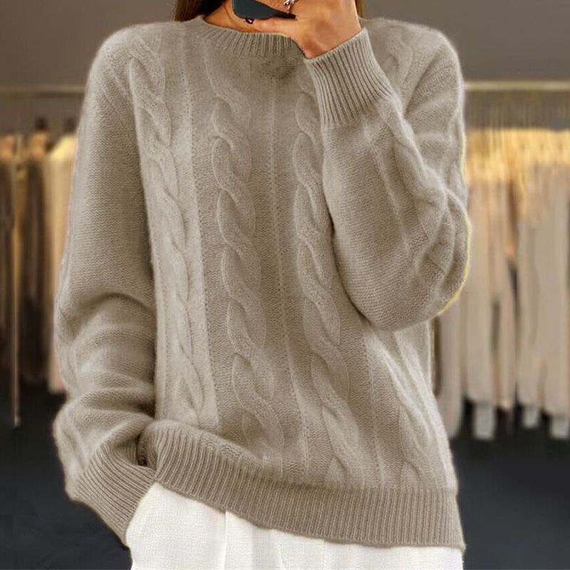 Bridget Twisted Knit – Wool & Cashmere, Soft and Elegant for Optimal Comfort