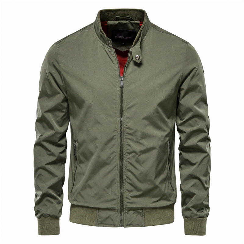 Tyron Men's Down Jacket – Slim Fit Quilted Jacket with High Collar & Lightweight Insulation