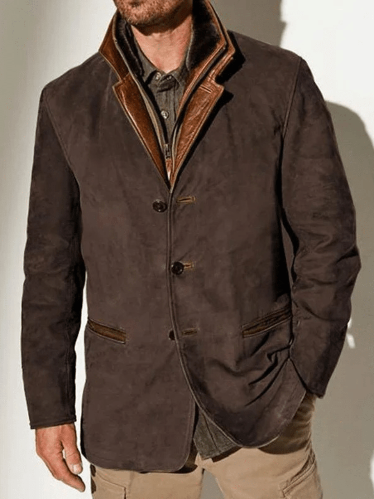 Vern Men's Jacket – Elegant & Durable Vintage Leather Jacket with Timeless Style