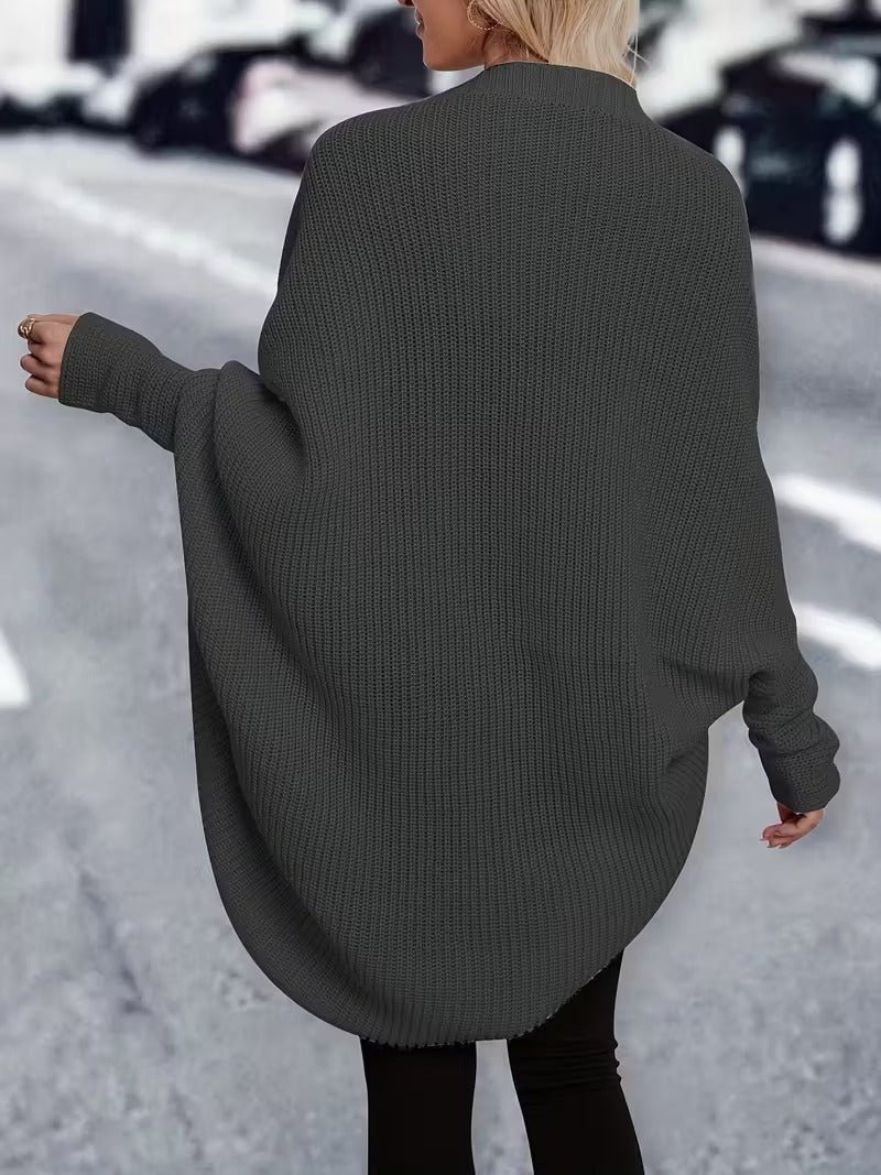 Madison Cardigan Knitted Oversize for Women – Soft Winter Layer with Relaxed Fit and Front Opening